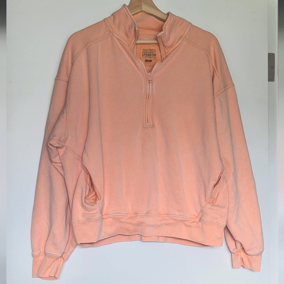 American Eagle Outfitters Tops - American Eagle Quarter-Zip Fleece Sweatshirt